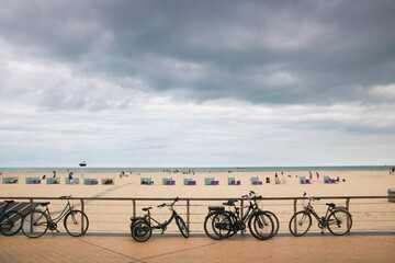 bord de mer sur la côte belge à Oostende