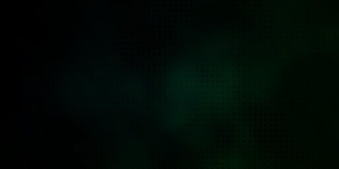 Dark Green vector pattern with spheres.