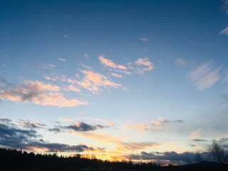 sunset in the mountains