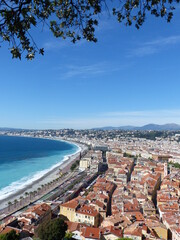 Naklejka premium Vue aérienne de Nice