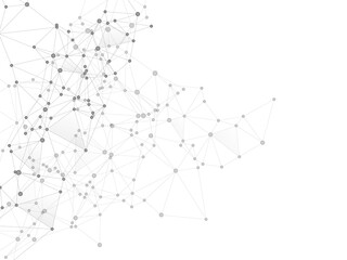 Block chain global network technology concept.