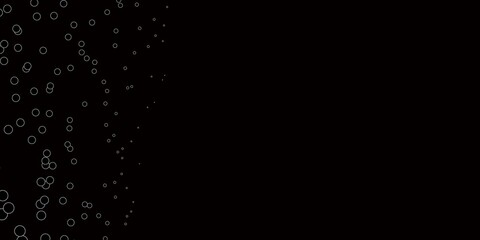 Dark Gray vector texture with disks.