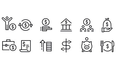 Personal Finance Icons vector design 