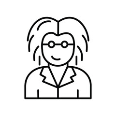 Scientist Science Avatar line icon