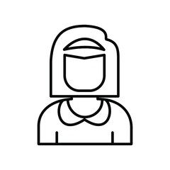 Baby Sitter Avatar line icon