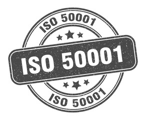 iso 50001 stamp. iso 50001 label. round grunge sign
