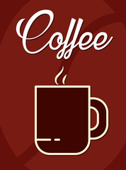 coffee mug icon line and fill style