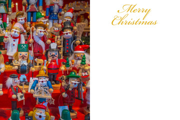 Christmas card with Nutcracker theme and additional text field 
