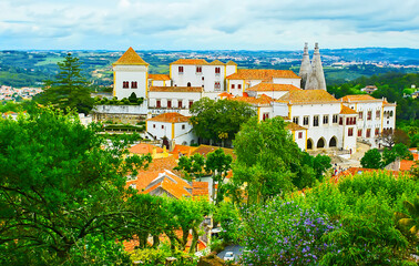 The medieval palace of Sintra, Portugal