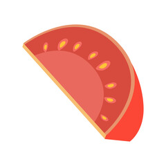 Isometric tomato icon.Vector illustration isolated on white background.
