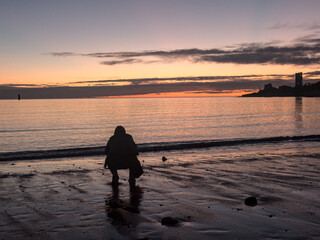 Photo de coucher de soleil au smartphone à La Rochelle
