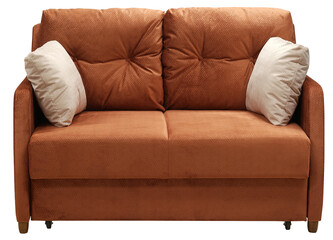 Sofa isolated on white background. Including clipping path