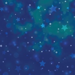 Fototapeta na wymiar Light BLUE vector background with circles, stars.