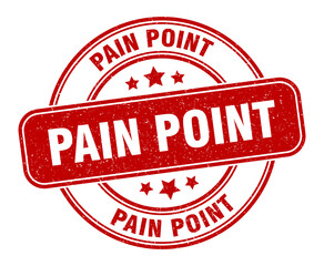 pain point stamp. pain point label. round grunge sign