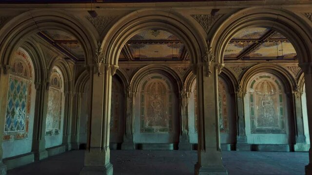 New York City central park Bethesda Terrace architecture