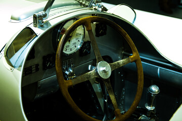 Fototapeta Vintage Car Stearing Wheel  obraz
