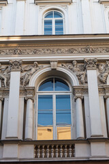 Fototapeta na wymiar detail of the facade of a building