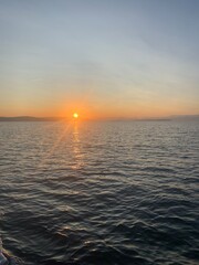 Obraz premium sunset over the sea