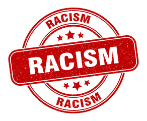 racism stamp. racism label. round grunge sign