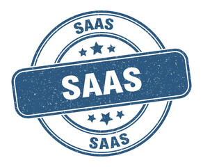 saas stamp. saas label. round grunge sign