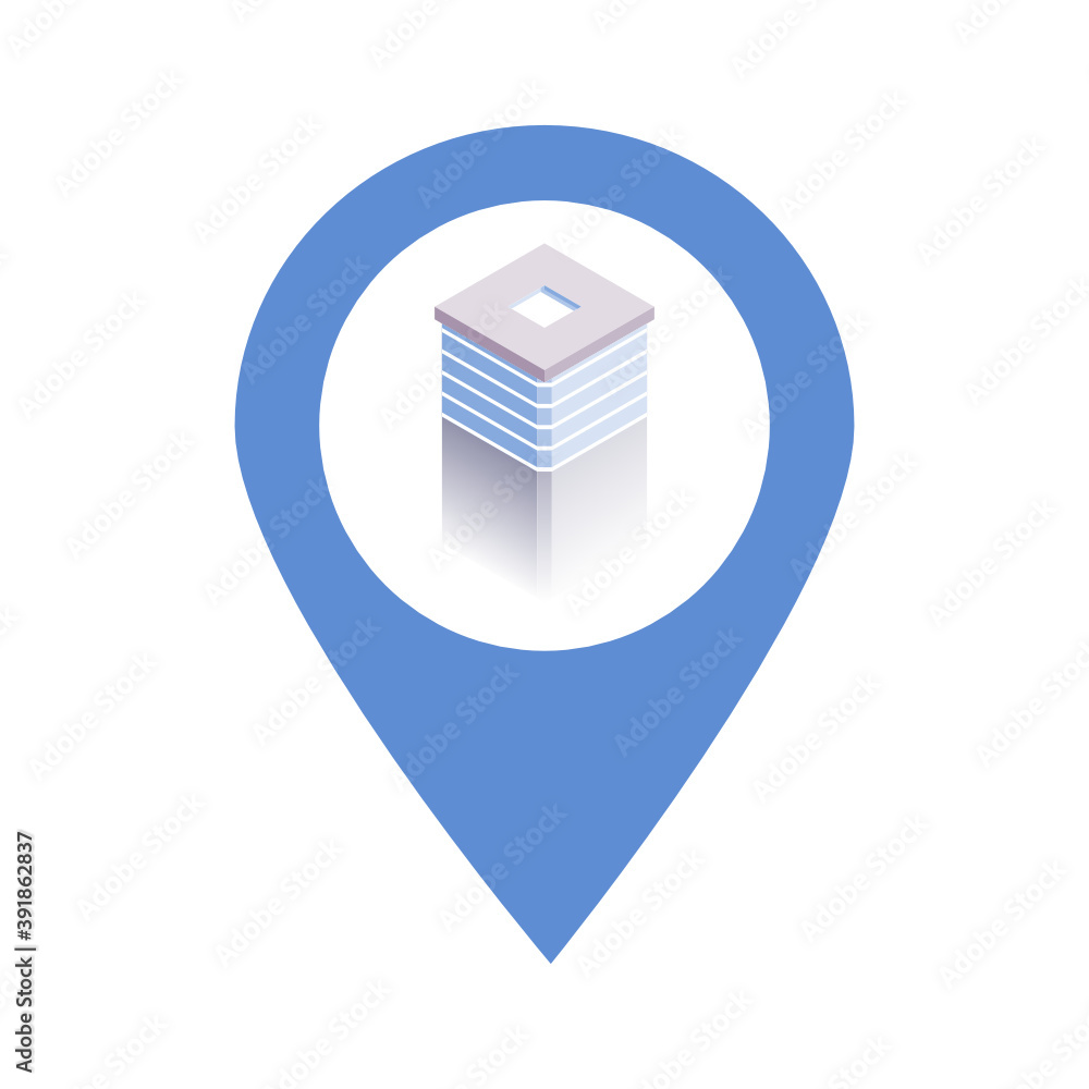 Poster blockchain location map pin pointer icon. element of map point for mobile concept and web apps. icon