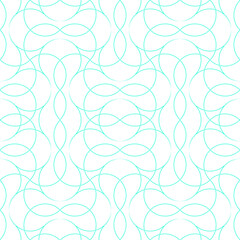 Abstract curve tangled line seamless pattern.
