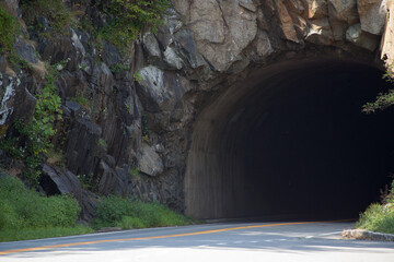 Tunnel with a road