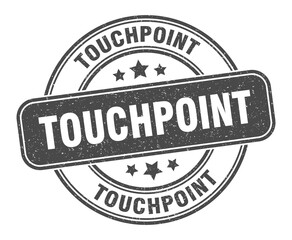 touchpoint stamp. touchpoint label. round grunge sign