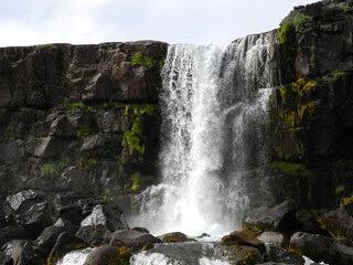 Oxararfoss bei Thingvellir, Island