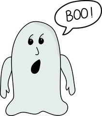 A Cute Boo Ghost Costume