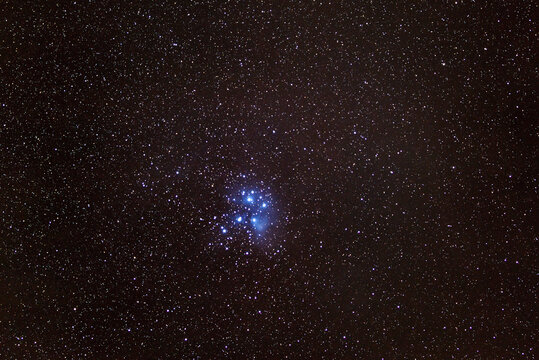 The wonder of pleides in the sky