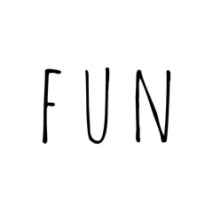 Obraz premium ''Fun'' Word Illustration