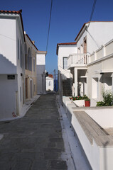 Town Andros island.Chora.Cyclades, Greece.
