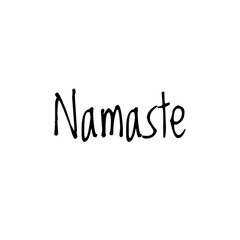 Fototapeta premium ''Namaste'' Lettering Illustration