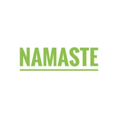 ''Namaste'' Lettering Illustration