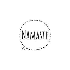 ''Namaste'' Lettering Illustration