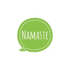 ''Namaste'' Lettering Illustration