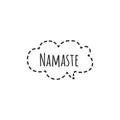 ''Namaste'' Lettering Illustration