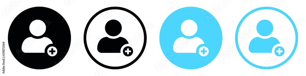Poster add new user icon