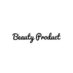 Obraz na płótnie Canvas ''Beauty'' Lettering Illustration for beauty product packaging design