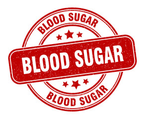 blood sugar stamp. blood sugar label. round grunge sign