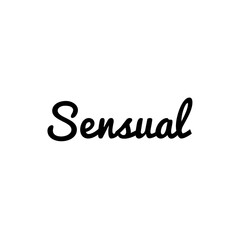 ''Sensual'' Lettering Illustration
