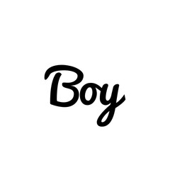 ''Boy'' Lettering Illustration