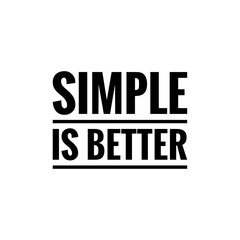 ''Simple is better'' Lettering Illustration