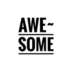 ''Awesome'' Lettering Illustration