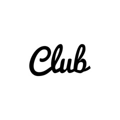 ''Club'' Lettering Illustration