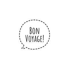 ''Bon Voyage'' (''have a nice trip'' in french) Lettering Illustration