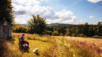 Fränkische Sommerlandschaft in Nordbayern