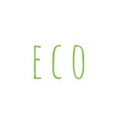 ''Eco'' Lettering Illustration for Packaging Design/Graphic Design Development/Print