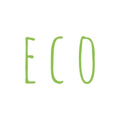 ''Eco'' Lettering Illustration for Packaging Design/Graphic Design Development/Print